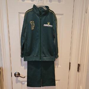NWT Green Minecraft Track Suit